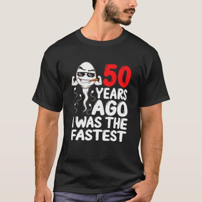 Manar 50:e födelsedagstidningen Gag Dress för 50 å T Shirt (Framsida)