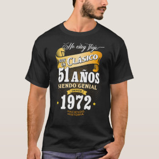 Manar 51:a födelsedagsgåva för manar i spanska Reg T Shirt