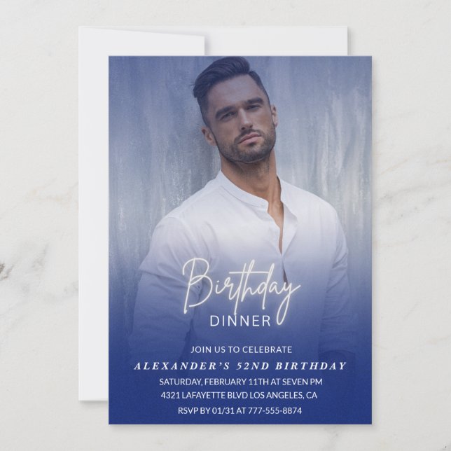 Manar - 52:a födelsedag för fotomarockan inbjudningar (Framsida)