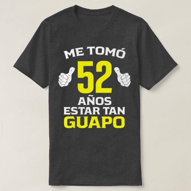 Manar 52 Anos Regalo de Cumpleanos 52 para el T Shirt (Design framsida)