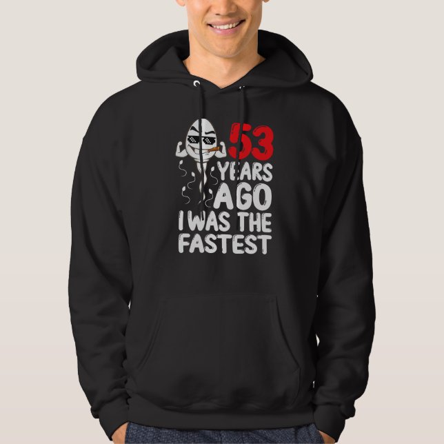 Manar 53:e födelsedagstidningen Gag Dress för 53 å Hoodie (Framsida)