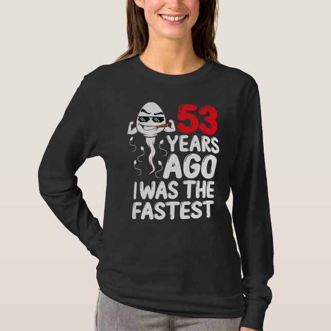 Manar 53:e födelsedagstidningen Gag Dress för 53 å T Shirt (Framsida)