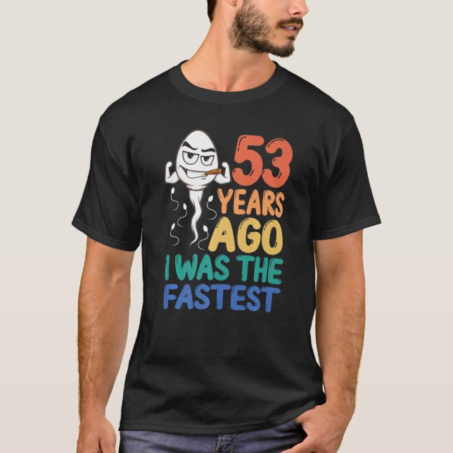 Manar 53:e födelsedagstidningen Gag Dress för 53 å T Shirt (Framsida)