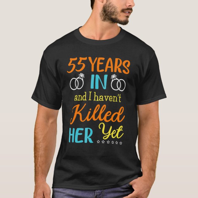 Manar 55:e Bröllop-årsdagen för honom 55 år M T Shirt (Framsida)