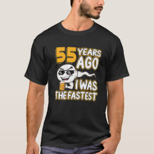 Manar 55:e födelsedagsgag Sperm för 55 år sedan I T Shirt