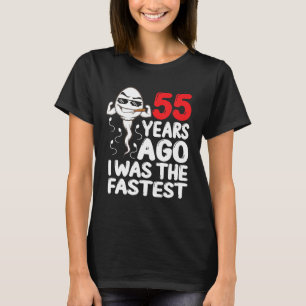 Manar 55:e födelsedagstidningen Gag Dress för 55 å T Shirt