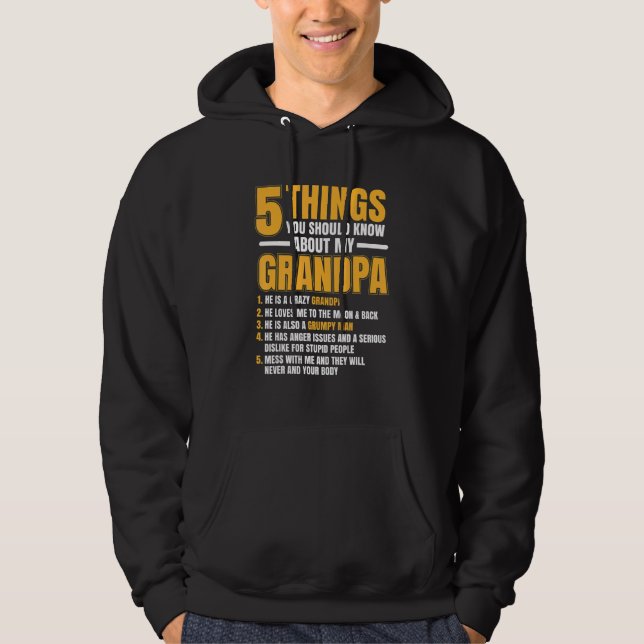 Manar 5 Sak om morfar Cute Hoodie (Framsida)