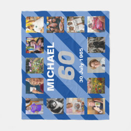 Manar 60-årsdagen 60-årsjubileum fleecefilt