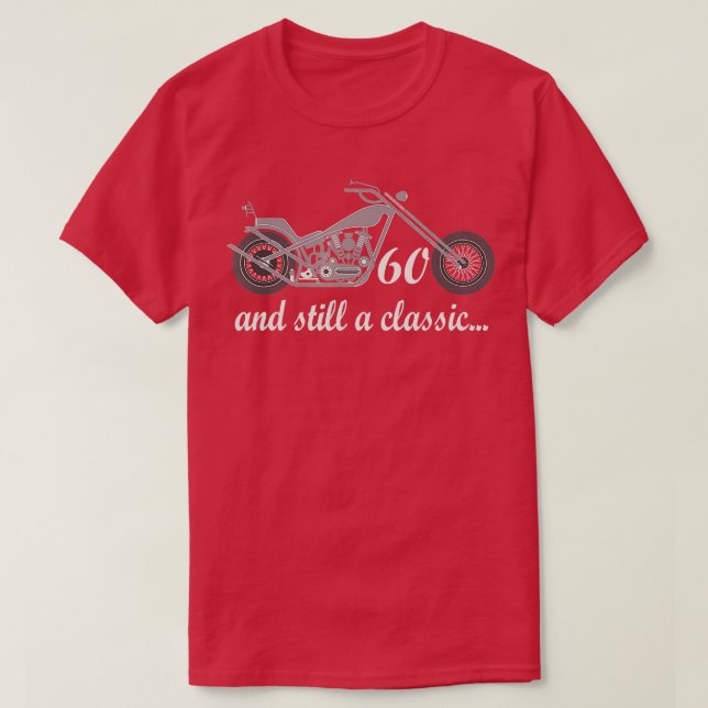Manar 60:e födelsedag motorcykel Bike 60 år gammal T Shirt (Design framsida)