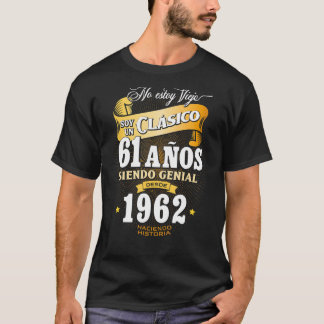 Manar 61:a födelsedagspresent för manar i spanska  t shirt