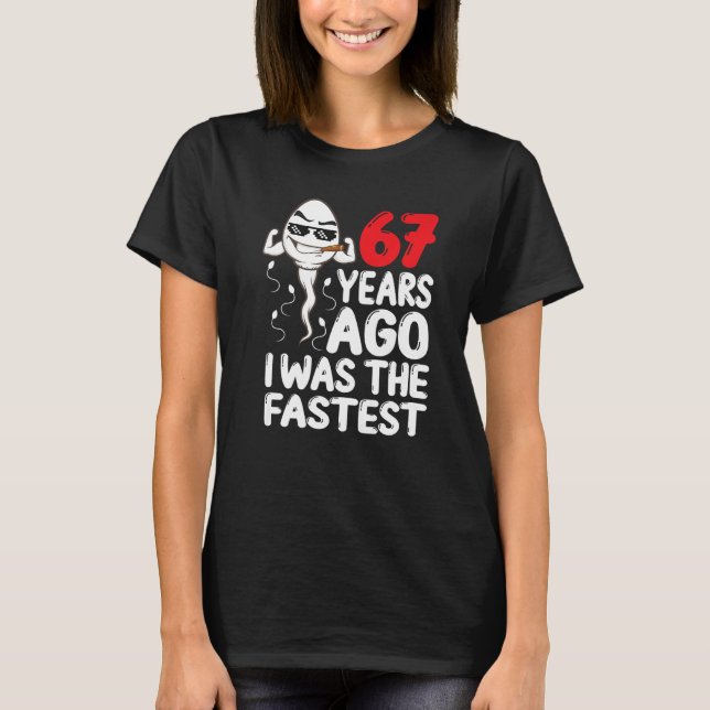 Manar 67:e födelsedagstidningen Gag Dress för 67 å T Shirt (Framsida)