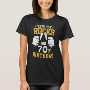 Manar 70 år gammal den här killen Sten hans 70:e f T Shirt