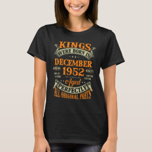 Manar 70:e födelsedag Kung född i december 1952 7 T Shirt
