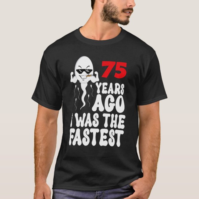 Manar 75:e födelsedagsgag klänning för 75 år sedan t shirt (Framsida)