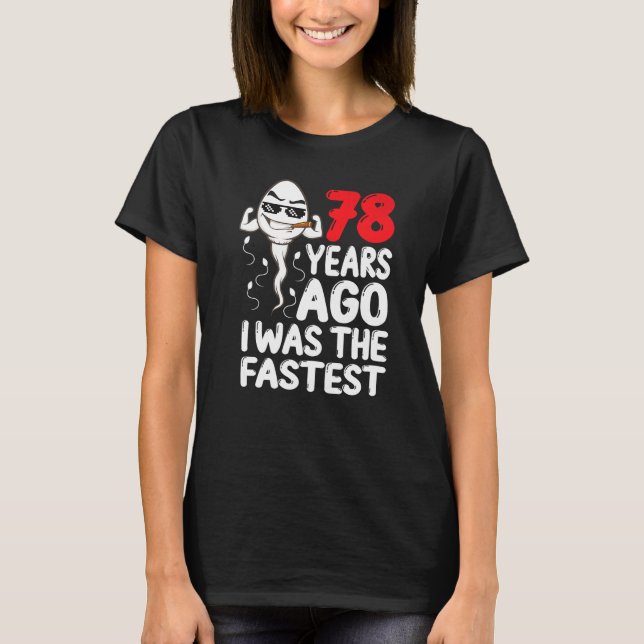 Manar 78:e födelsedagstidningen Gag Dress för 78 å T Shirt (Framsida)
