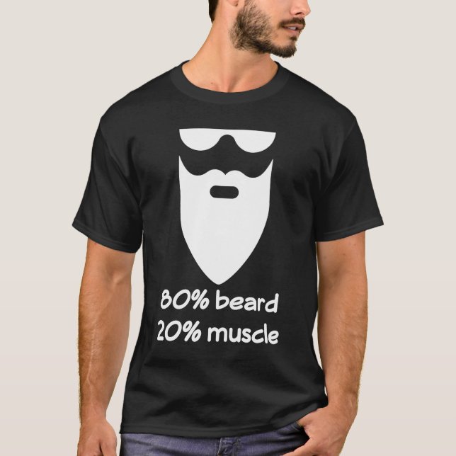 Manar 80 Beard 20 Muscle T Shirt (Framsida)