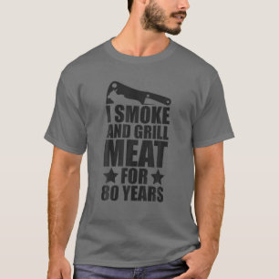 Manar 80:e födelsedag - Grillande entusiastisk - R T Shirt