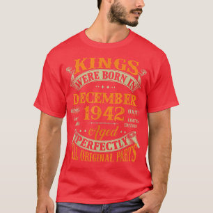 Manar 80:e födelsedagspresent i Kung, född i decem T Shirt
