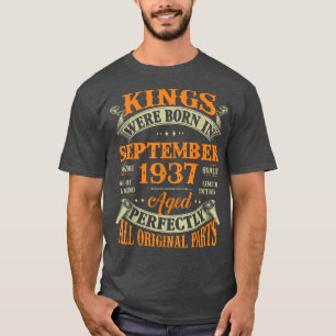 Manar 85:e födelsedagspressen Gift Kung, född i se T Shirt
