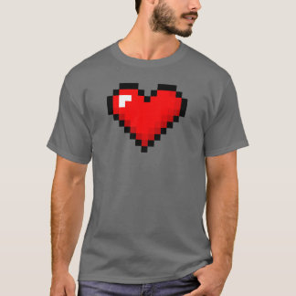 Manar 8-Bet hjärta: Retro GamerT-tröja för T-shirt
