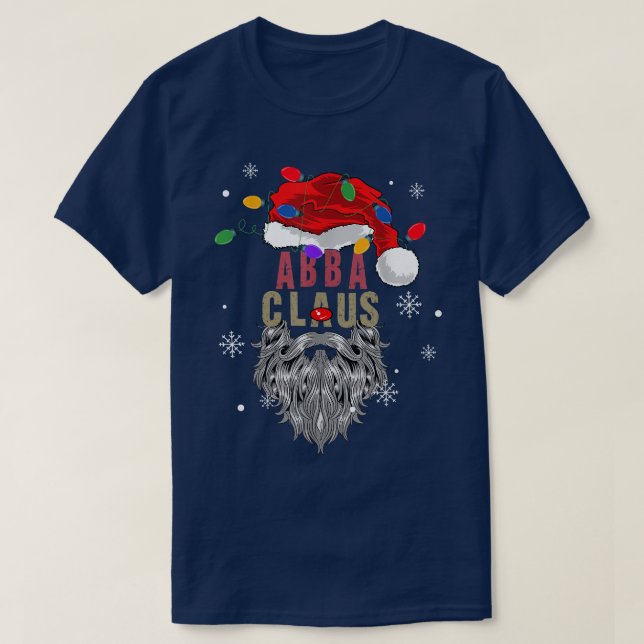 Manar Abba Claus God jul med lätt Gr T Shirt (Design framsida)