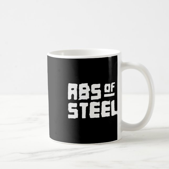 Manar Abs of Steel Gym Fitness Workout Bodybuildin Kaffemugg (Höger)