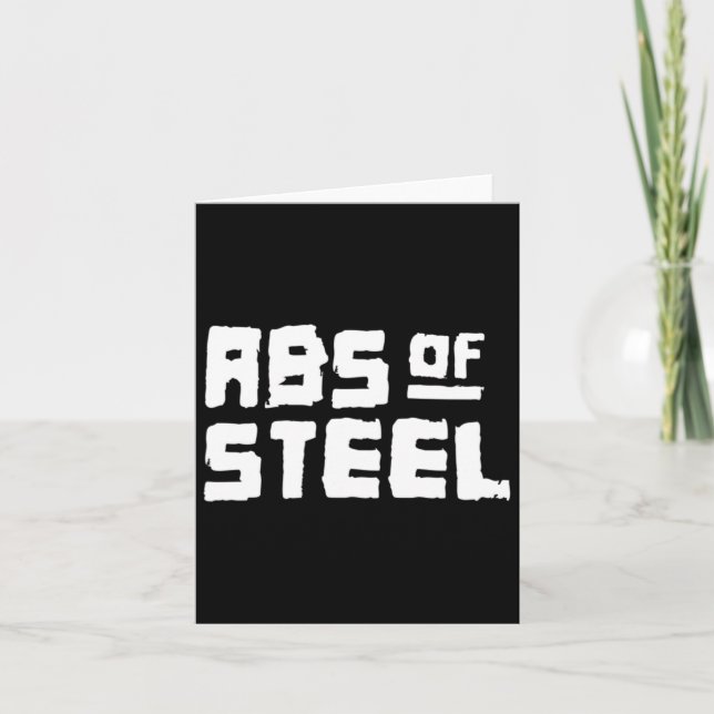 Manar Abs of Steel Gym Fitness Workout Bodybuildin Kort (Framsida)