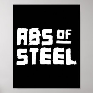 Manar Abs of Steel Gym Fitness Workout Bodybuildin Poster
