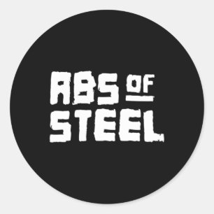 Manar Abs of Steel Gym Fitness Workout Bodybuildin Runt Klistermärke