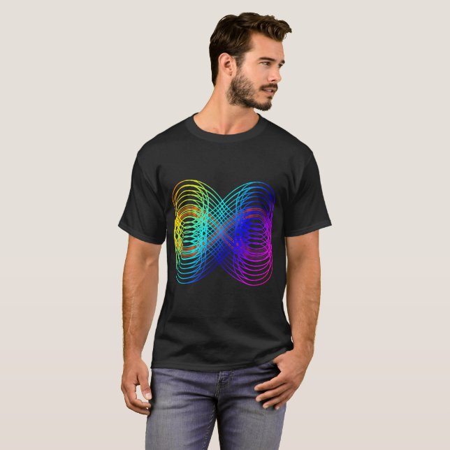 Manar Abstrakt Infinity Shirt T-shirt (Hel framsida)