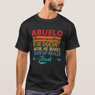 Manar Abuelo känner till allt Grandpa far dag T Shirt