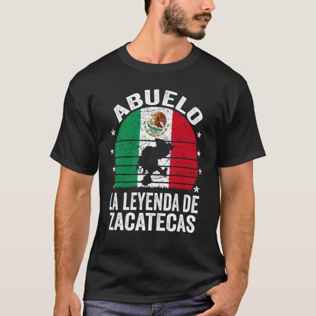 Manar Abuelo La Leyenda De Zacatecas Mexikanska Gr T Shirt (Framsida)