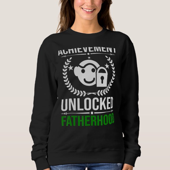 Manar Achievement Unlock Fatherown Future Gamer T Shirt (Framsida)