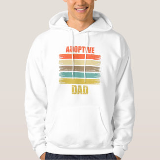 Manar adoptionsdag Pappa Retro-familjen Retro Hoodie