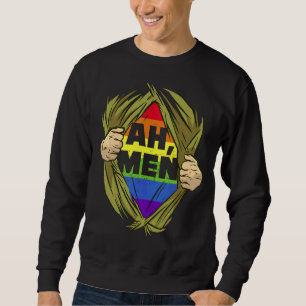 Manar Ah Manar Pride Month Lgbt Homosexual Rainbow Lång Ärmad Tröja