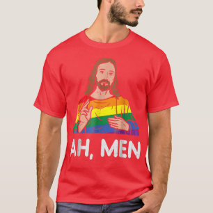 Manar Ah Manar Rainbow Gay Jesus Christian LGBT Pr T Shirt