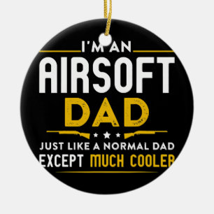Manar Airsoft Pappa precis som Normal Pappa utom Julgransprydnad Keramik
