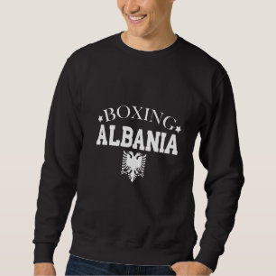 Manar Albanien Boxing albaner Lång Ärmad Tröja