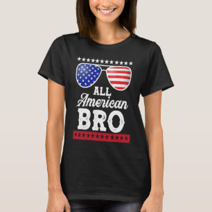 Manar All American Bro 4:e juli Family Matching S T Shirt