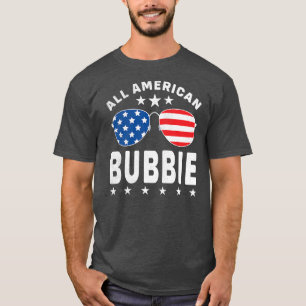 Manar all amerikansk bubbie 4:e juli Sunglass T Shirt