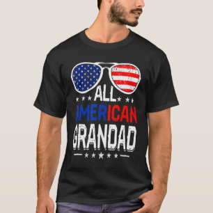 Manar all amerikansk farfar 4 juli Fars dag T Shirt
