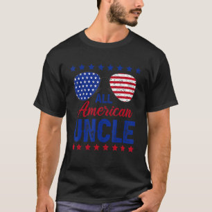 Manar all amerikansk morbror 4:e juli, matchande d t shirt