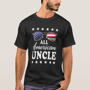 Manar all amerikansk morbror 4:e juli Sunglass T Shirt