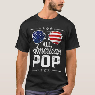 Manar all amerikansk post 4 juli Patriotic Far T Shirt