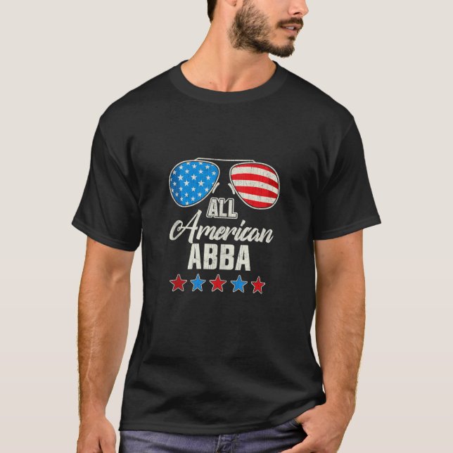 Manar Alla amerikanska Abba 4:e juli-matchning T Shirt (Framsida)