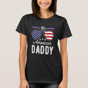 Manar Alla amerikanska pappa 4:e juli-solglasögon T Shirt