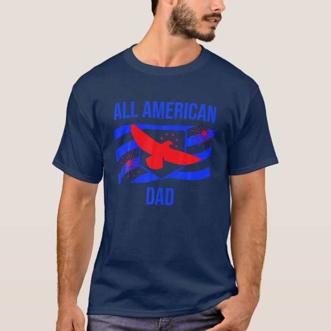 Manar Alla amerikanska Pappa T Shirt (Framsida)