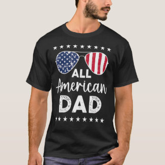 Manar Alla amerikanska Pappa USA:s solglasögon för T Shirt