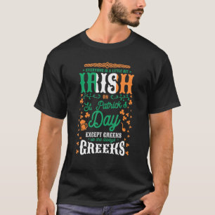 Manar Alla är lite irländska på St Patrick T Shirt