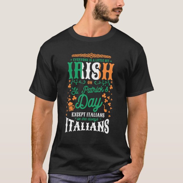 Manar Alla är lite irländska på St Patrick T Shirt (Framsida)